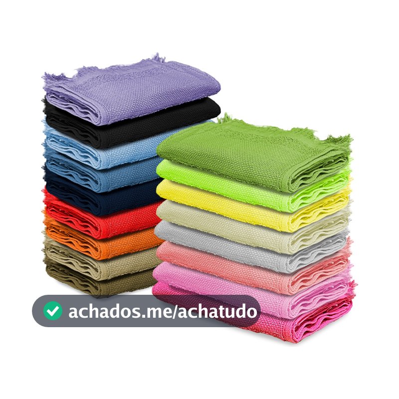 Kit 10 Toalhas Social P/ Academia Lavabo Franja Boca Mao Rosto Bordar Bebe Escolar Infantil 22x32cm