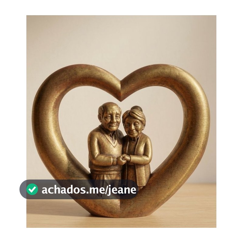 Escultura Decorativa de Avós no Coração Minimalista de Luxo | Estilo Japandi, Farmhouse e Boho