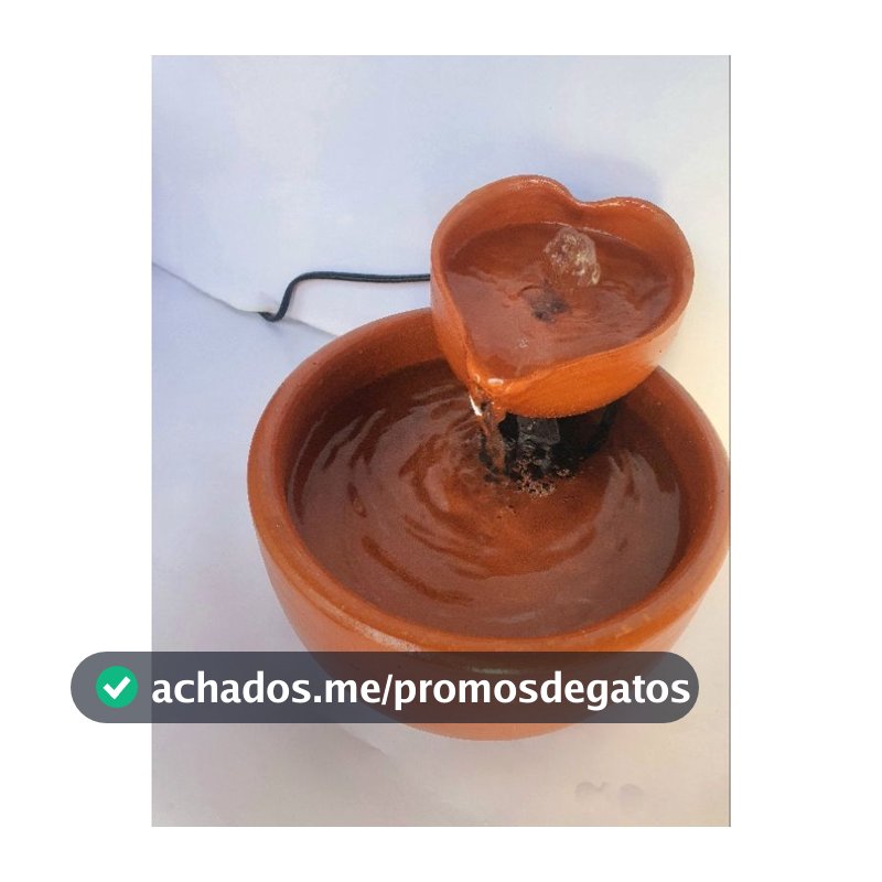 Fonte de Barro Pet Love - Água Fresca Para Seu Pet