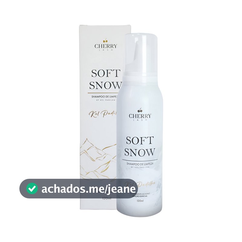 Espuma Limpeza Soft Snow Extensão Cílios Kel Padilha Cherry