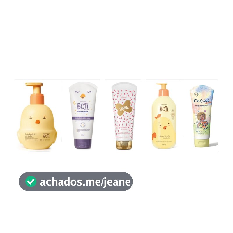 Hidratante infantil mmbb boti baby sophie ma cherie DIVERTIDAMENTE o boticario variados