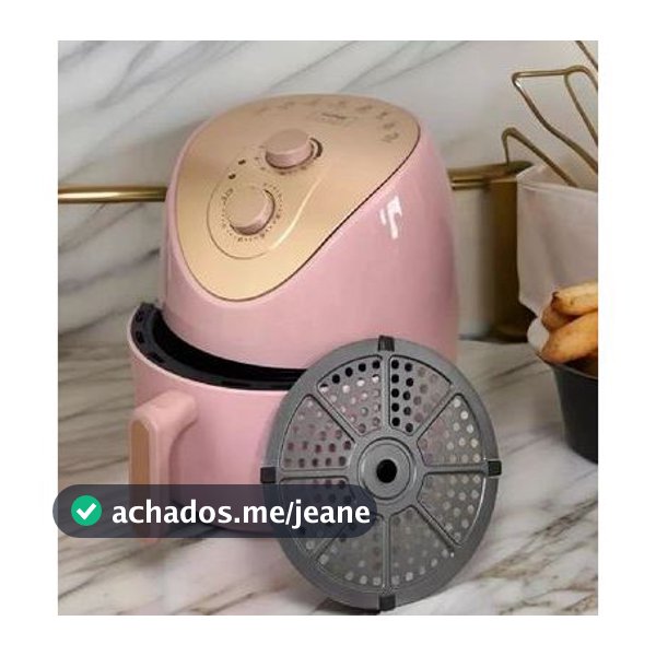 Fritadeira 220v Air Fryer 4L Home Land – S/ Óleo, Antiaderente, Timer e Controle de Temperatura