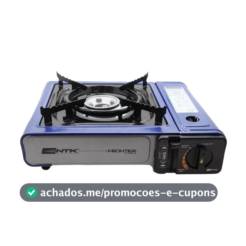 Fogareiro Portátil Frontier Com Maleta Azul Nautika