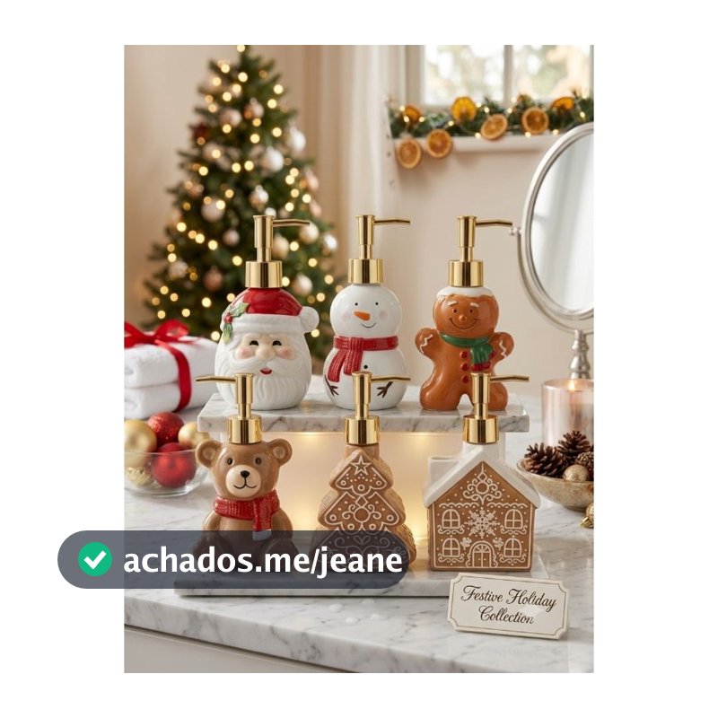 Porta Sabonete Líquido De Natal