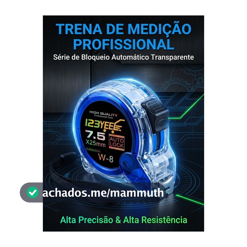Trena De Aço Com Trava E Alça 7.5m  25mm / 5m  25mm Durável - W