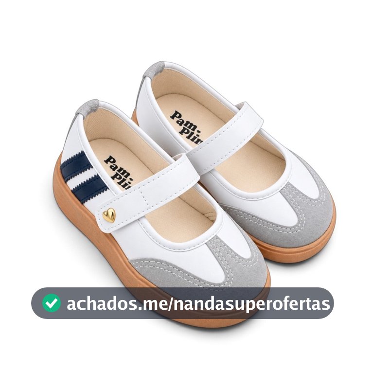 Sapatilha Infantil Feminina Mary Jane Menina com Velcro Casual Confortável 22 ao 34