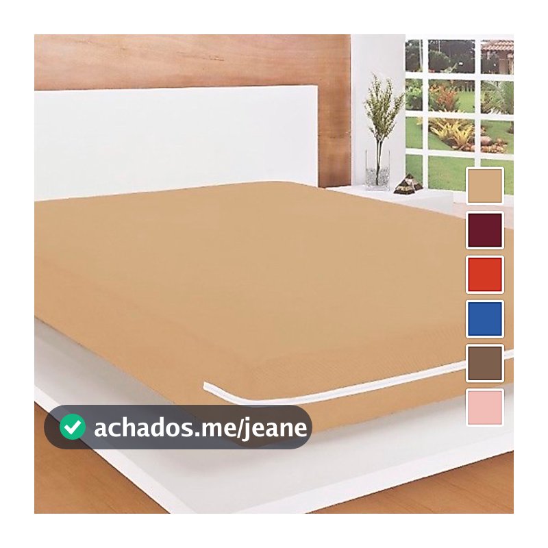 Capa Para Colchão Casal Queen Malha Gel Com Zíper Lateral Cores Variadas 40 Cm