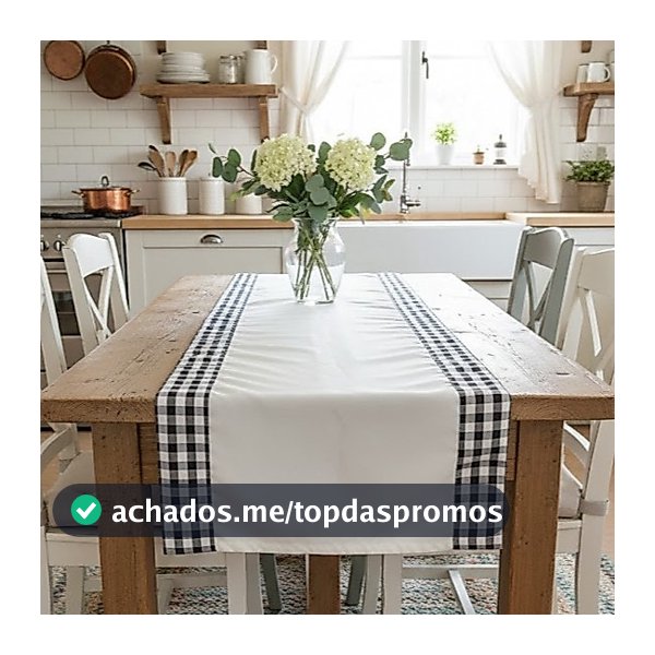 Caminho de Mesa Coleção Farmhouse – Mesa Posta Charmosa e Aconchegante