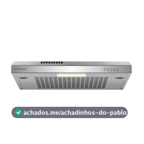 Depurador de Ar Continental 60cm Inox Alto Poder de Sucção e 3 Velocidades (DC6PG)