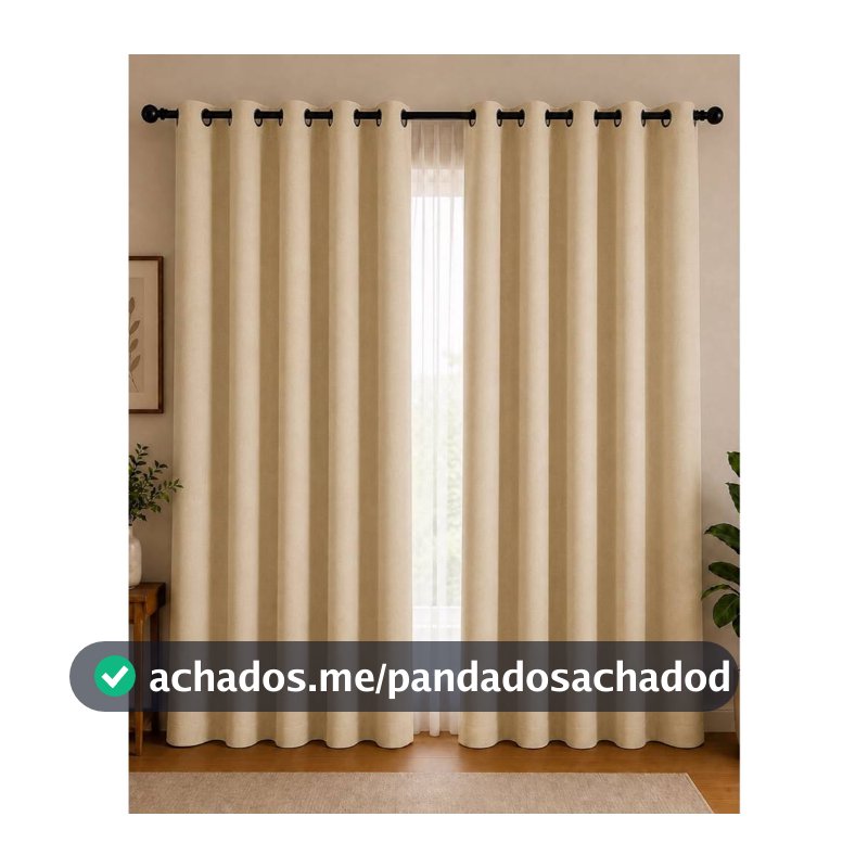 Cortina PREMIUM 3,00x2,50 - Decoração Para Quarto, Sala & Escritório Janela Inteira Ótimo Caimento