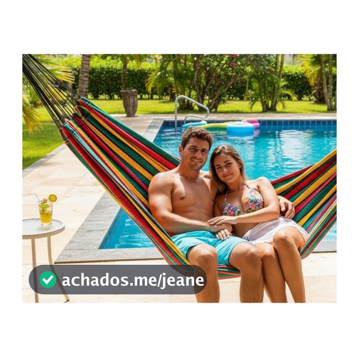 Rede De Dormir Descanso Casal Nylon Reforçada Grande Casal Luxo Envio Rápido