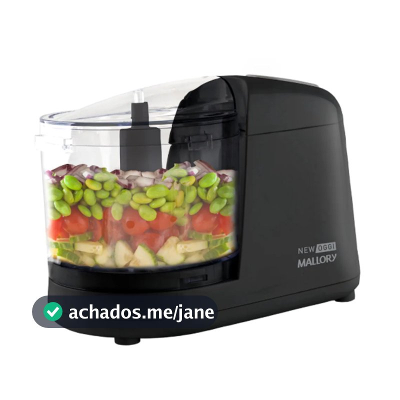 Processador Triturador De Alimentos New Oggi Mallory Cor Preto