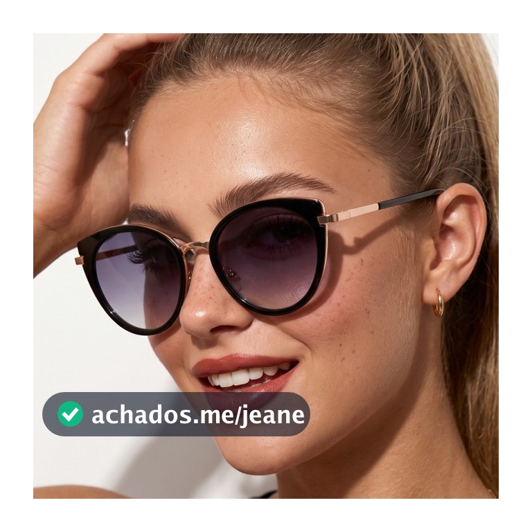 Óculos de Sol London Gatinho Armação Premium Vintage Clássico Retrô Blogueira Praia uv400 Feminino