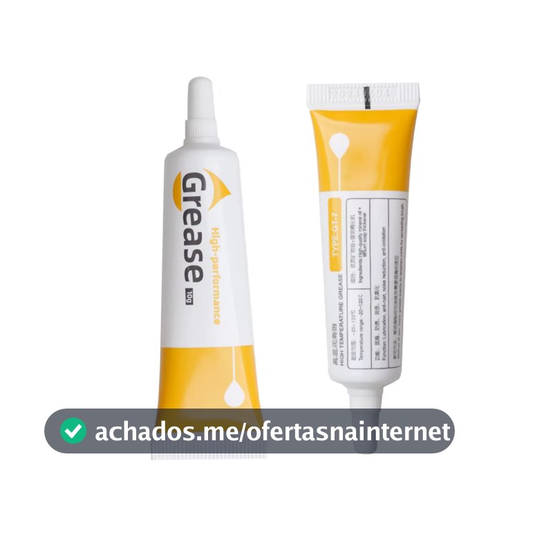 Graxa Lubrificante Impressora 3D CNC Trilho Rolamento Reduz Ruído Alta Performance 10g