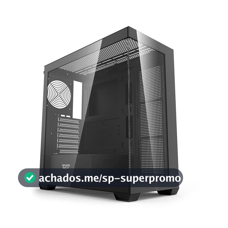 Gabinete Gamer Aigo Darkflash DS900, Mid-Tower, Lateral de Vidro, Preto, DS900-BLACK