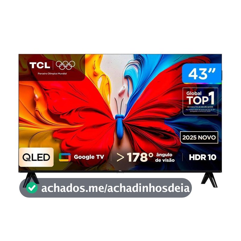 TV TCL Full HD QLED Google TV 2 HDMI