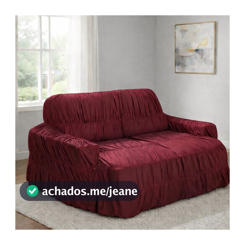 Capa De Sofá 4 Lugares King Grande Elasticada Retratil Cores