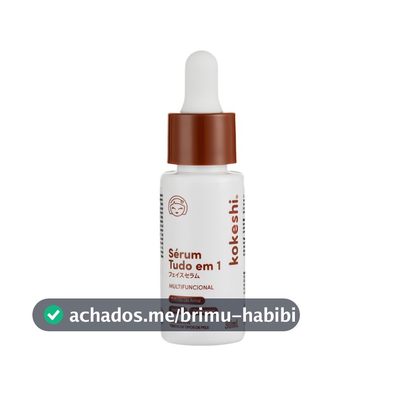 Sérum Tudo em 1 Kokeshi 10 Ativos Poderosos 30ml Eficácia Comprovada