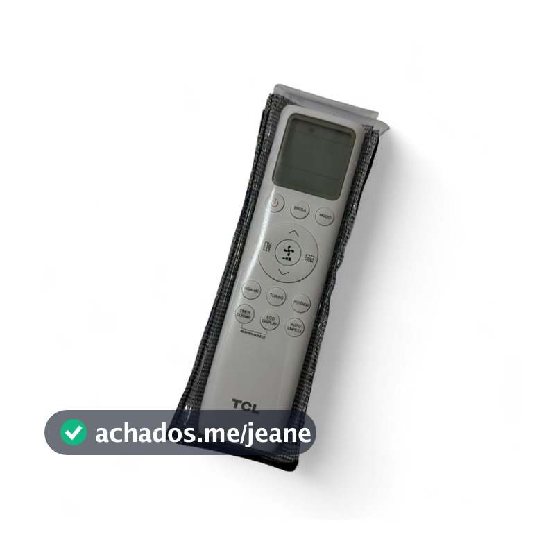 Capa para Controle Remoto 16cm x 5cm Impermeável Preto com Transparente