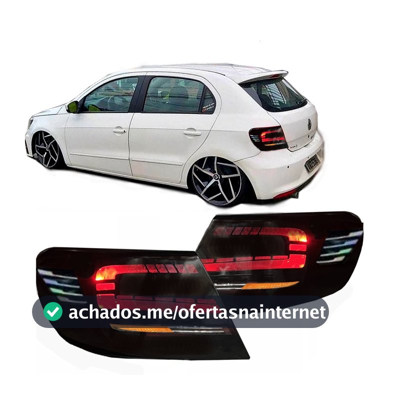 Aplique Adesivo mascara negra lanterna do Gol G5 2009 a 2012 ( O Par )