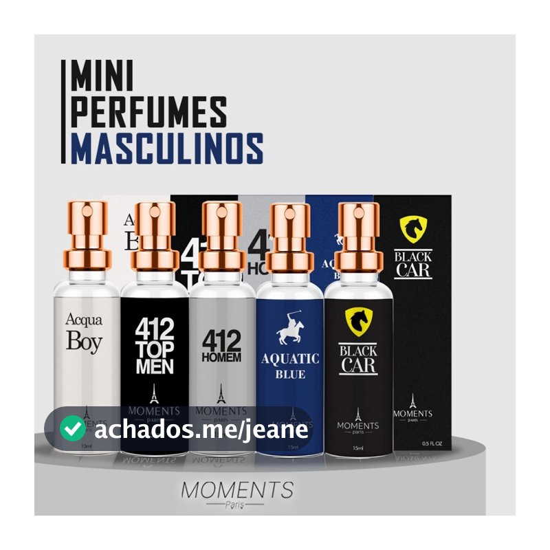 PERFUME MASCULINO MOMENTES PARIS 15ML PARFUM ALTA QUALIDADE E FIXAÇÃO PERFUME DE BOLSO