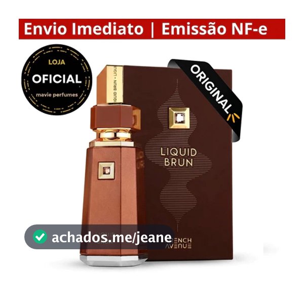 Perfume Árabe Liquid Brun French Avenue 100% Original Lacrado - Luxo Amadeirado e Baunilha