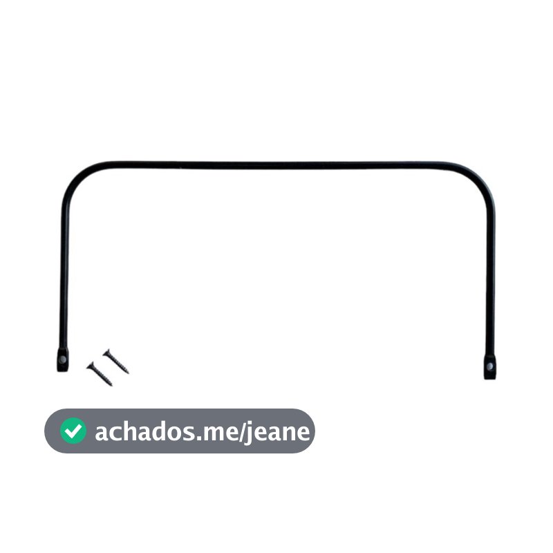 1 Aparador Para Segurar O Colchão Cama Box Baú Cromado Aço preto ou branco parafusos