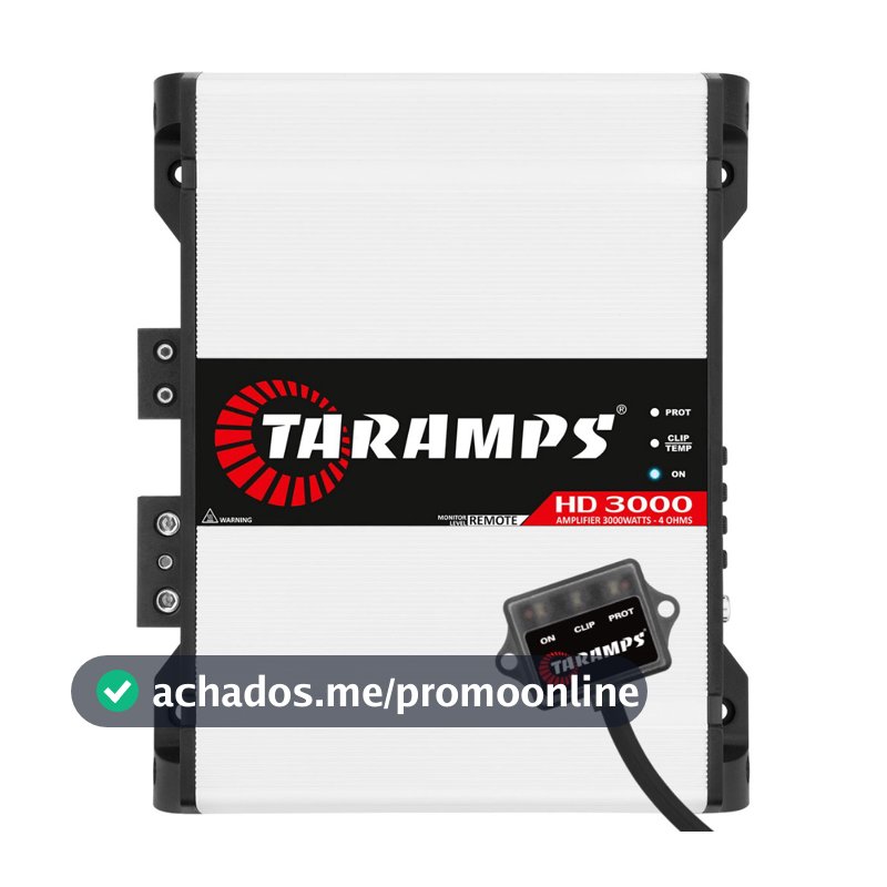 Módulo Amplificador Taramps HD 3000 Classe D 1 Canal 3000W