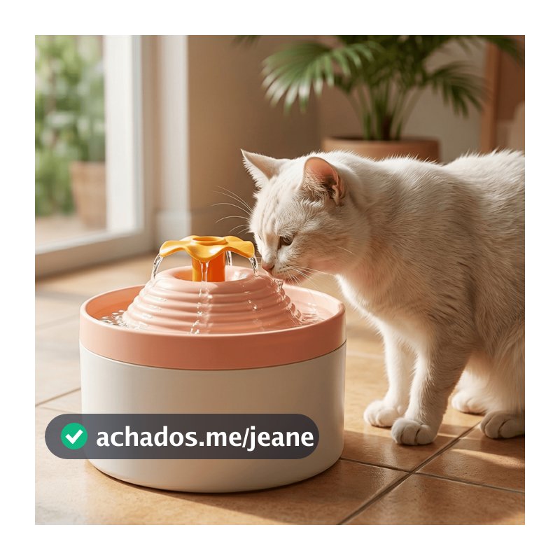 Bebedouro Fonte de Água Para Gatos Cachorros Cães Flower Florzinha Durapets 2L