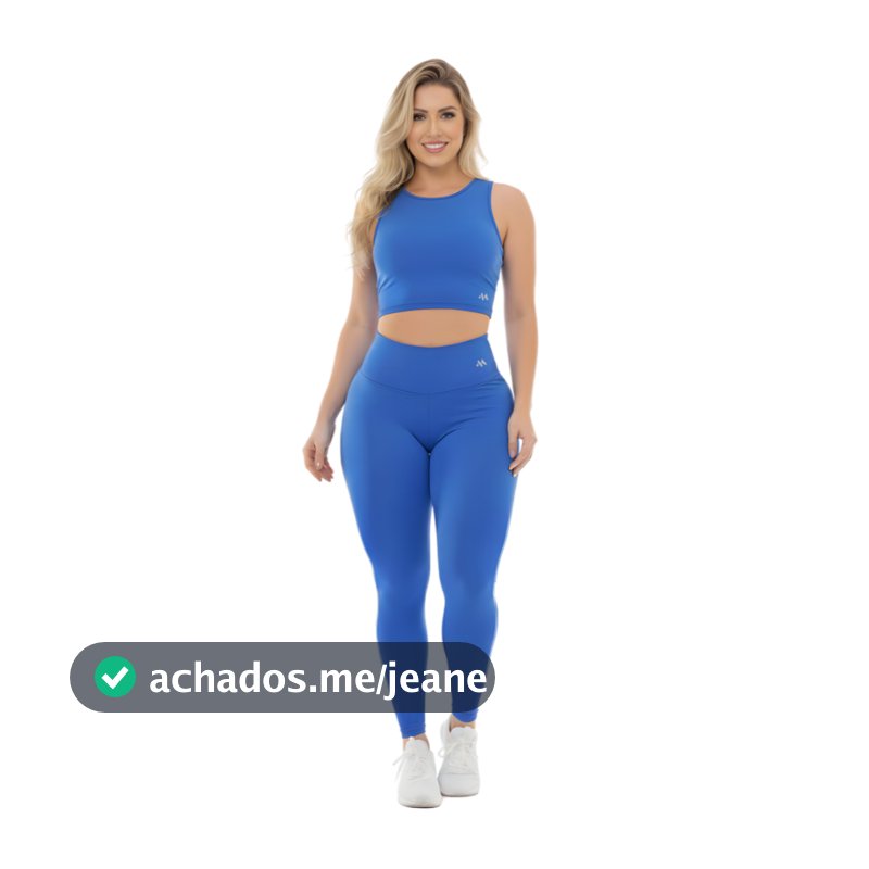 Conjunto Blackout Legging e Cropped Zero Transparencia