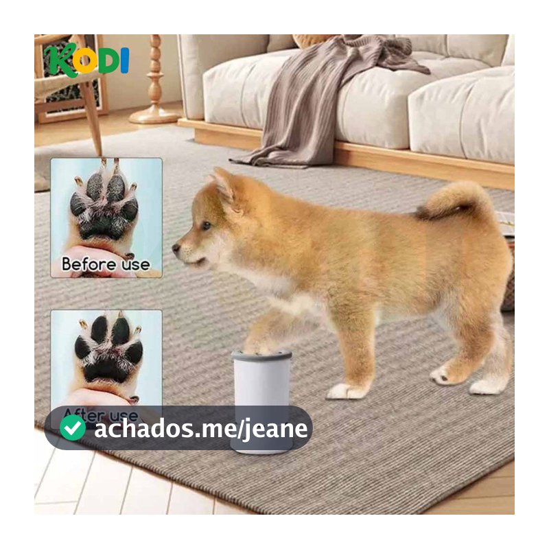 Lava Patas Automático para Pets - Silicone, Portátil com USB e Fácil de Usar-Z2