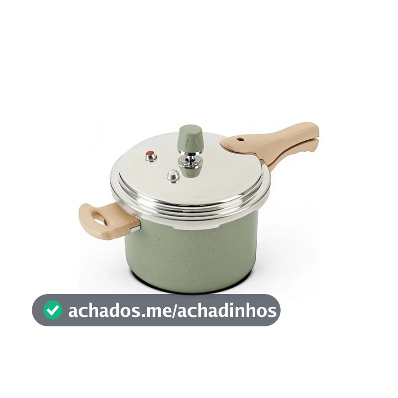 Panela De Pressão 4,4 Litros Com Fundo De Indução E Revestimento Cerâmico Oikos