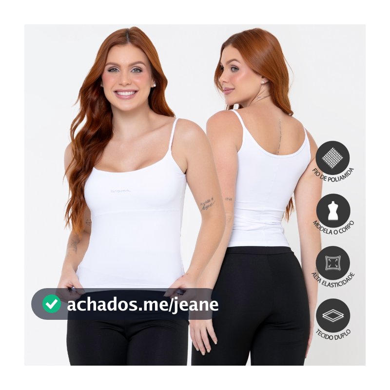 Regata Alça Fina Fitness Blusa Basica Feminino Poliamida Slim Camisa Segunda Pele 190