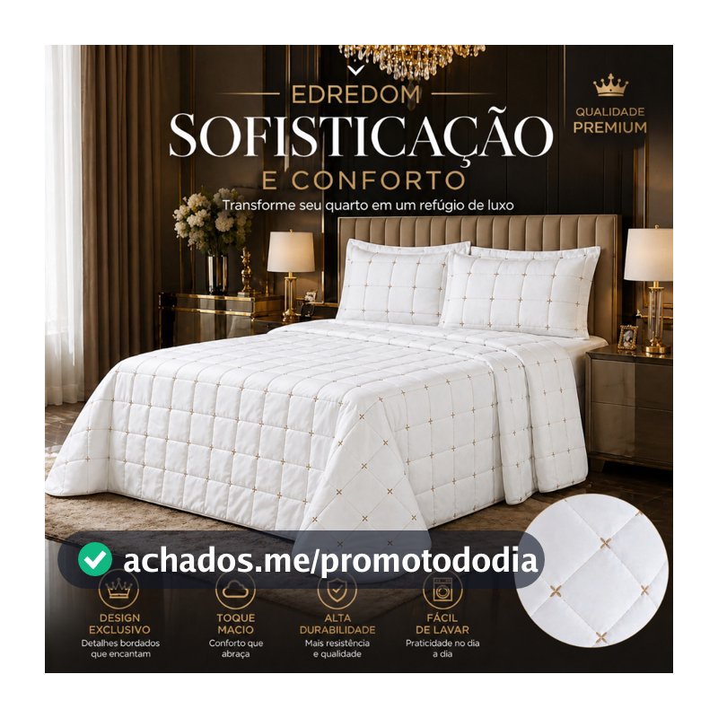 Colcha Cobre Leito Luxo Edredom Micropercal 400 Fios Ultra Macio