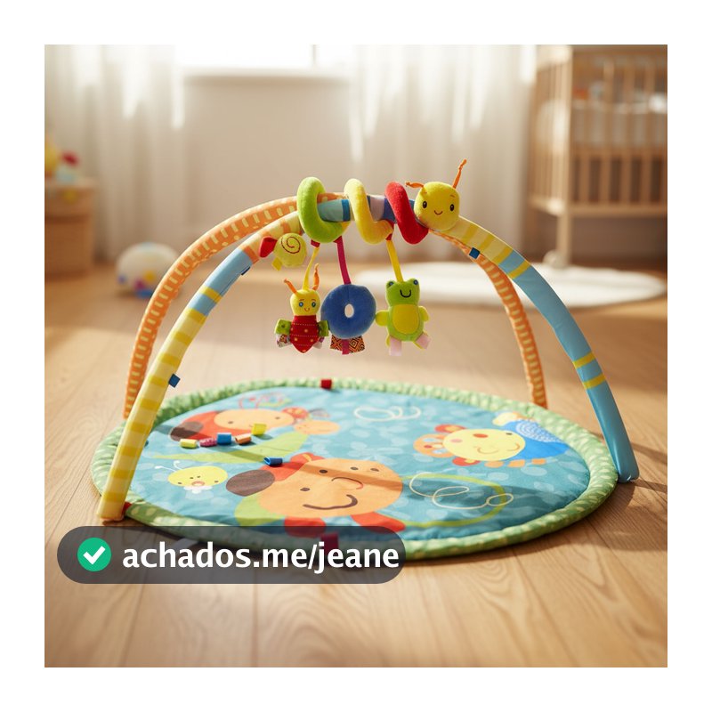 Carrinho de Bebê e Brinquedo para Berço - Centopeia Macia com Laços Texturizados, Desenvolvimento Sensorial para
