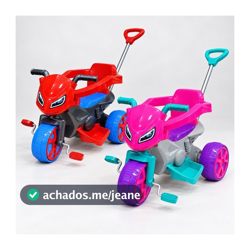 Triciclo Moto Rider Andador Com Pedal  - Usual