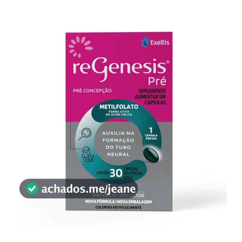 Suplemento Vitamínico Regenesis Pré 30 Cápsulas Exeltis