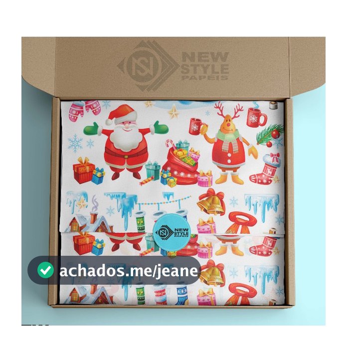 Papel De Seda Premium 35x50 cm NATAL, NATALINAS