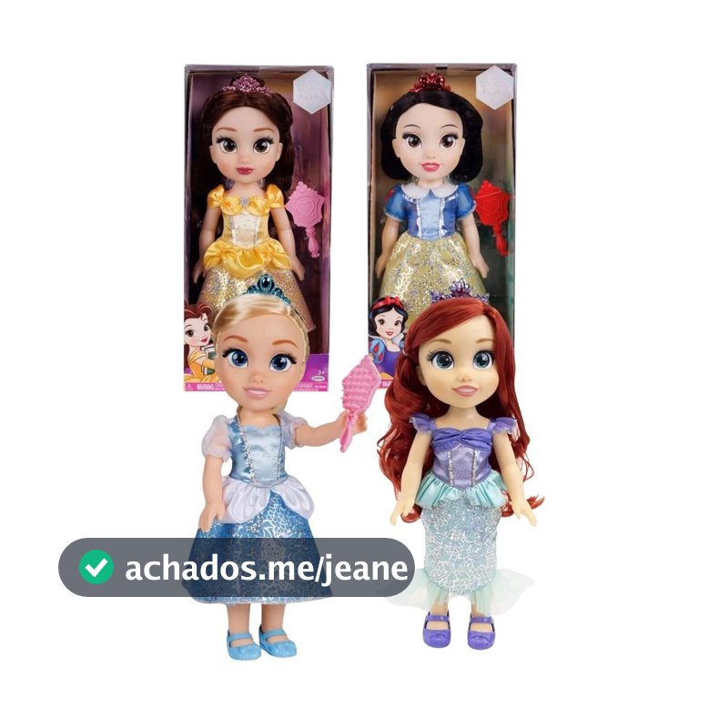 Princesas Disney 1x Boneca Articulada 38cm - Multikids