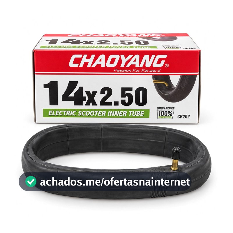 Câmara Pneu 14x2.50 Chaoyang Scooter Patinete Bike Elétrico Preto Bicicleta Promoção
