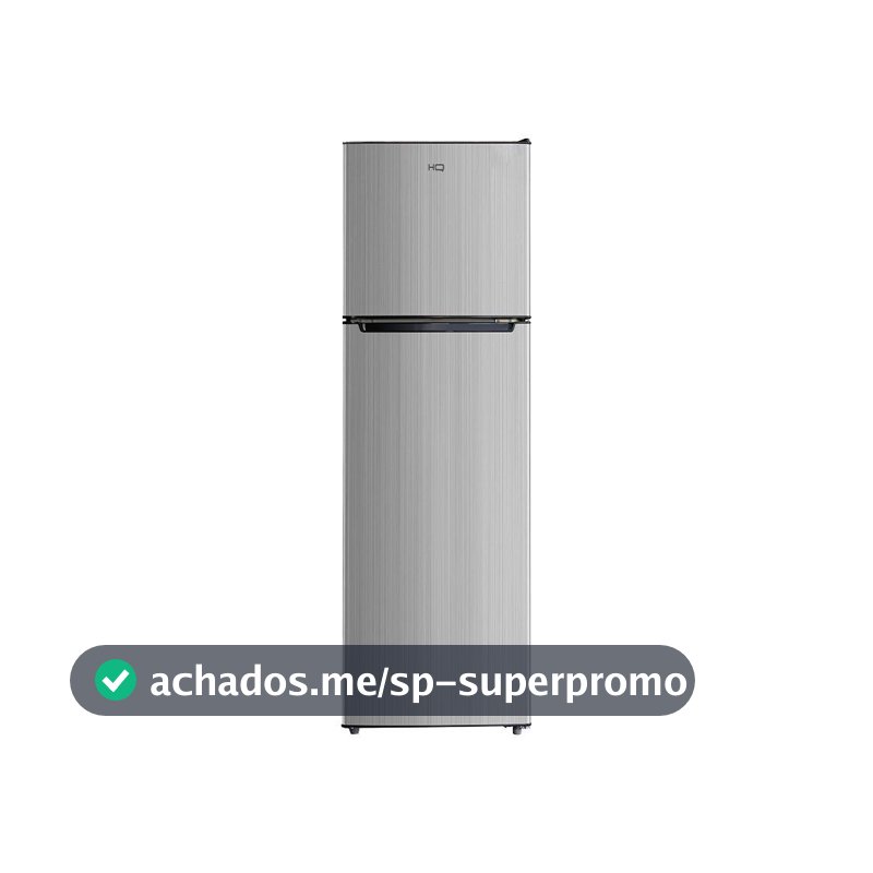 Geladeira Refrigerador HQ Defrost 290 Litros Preto/Cinza HQ-290RDF 127V