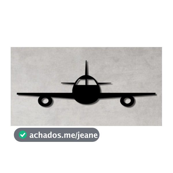 Quadro Decorativo Vazado Aviãozinho Avião MDF Escultura de Parede MDF 3mm acompanha dupla face