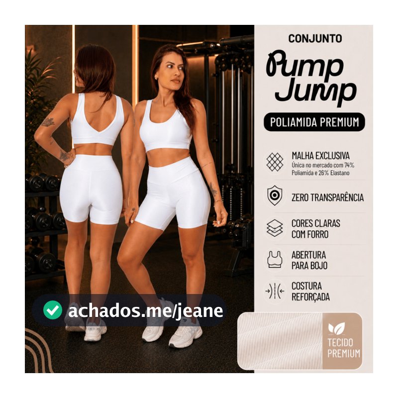 Conjunto Fitness Feminino Top Regata + Bermuda Meia Coxa Poliamida Premium Academia