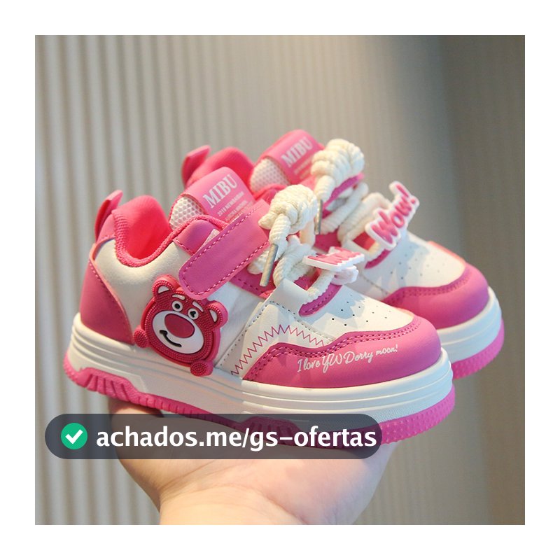 Tênis infantil Sapatos infantis casuais para meninos Moda tênis de corrida para meninas Leve e macio