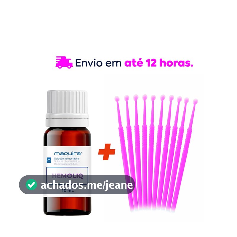 Solução Hemostática Hemoliq com Aplicadores - Para Manicures - Maquira