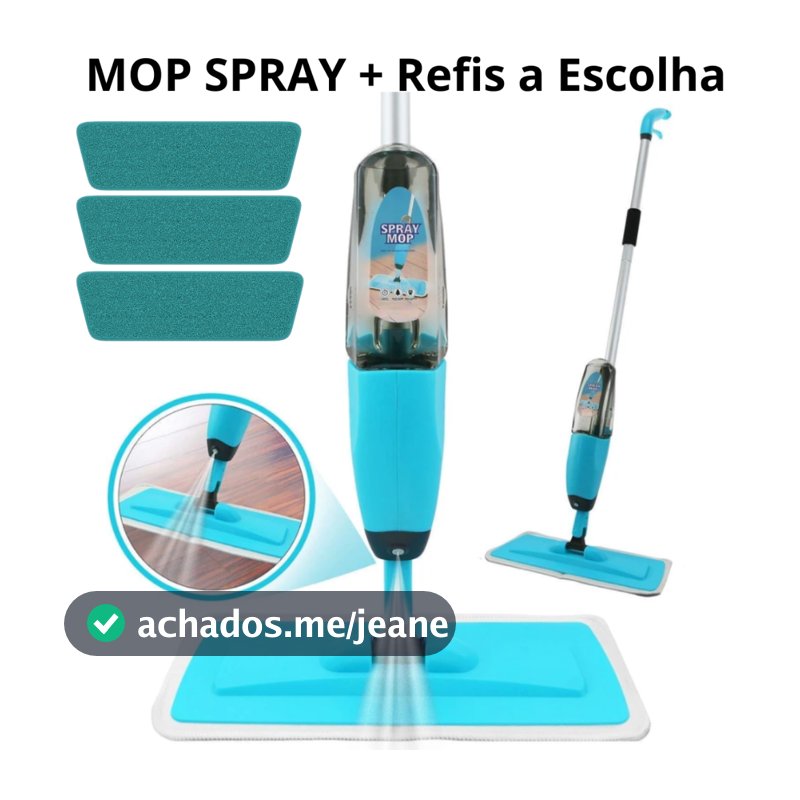 Mop Spray Rodo Magico Esfregão Com Reservatório Rodo de Limpeza Piso Com Refis Microfibra a Escolha