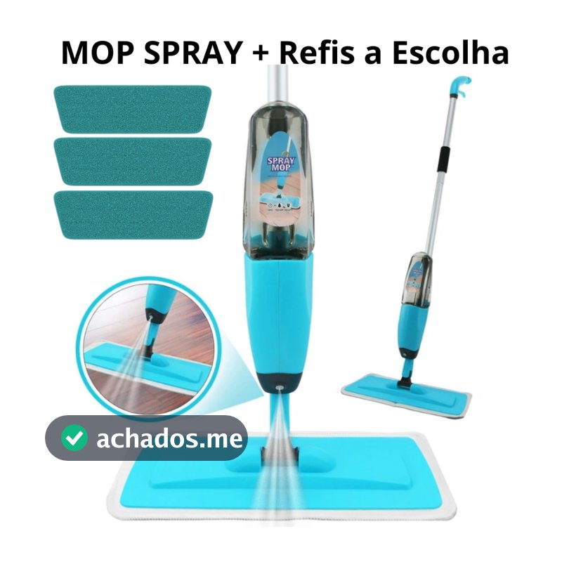 Mop Spray Rodo Magico Esfregão Com Reservatório Rodo de Limpeza Piso Com Refis Microfibra a Escolha