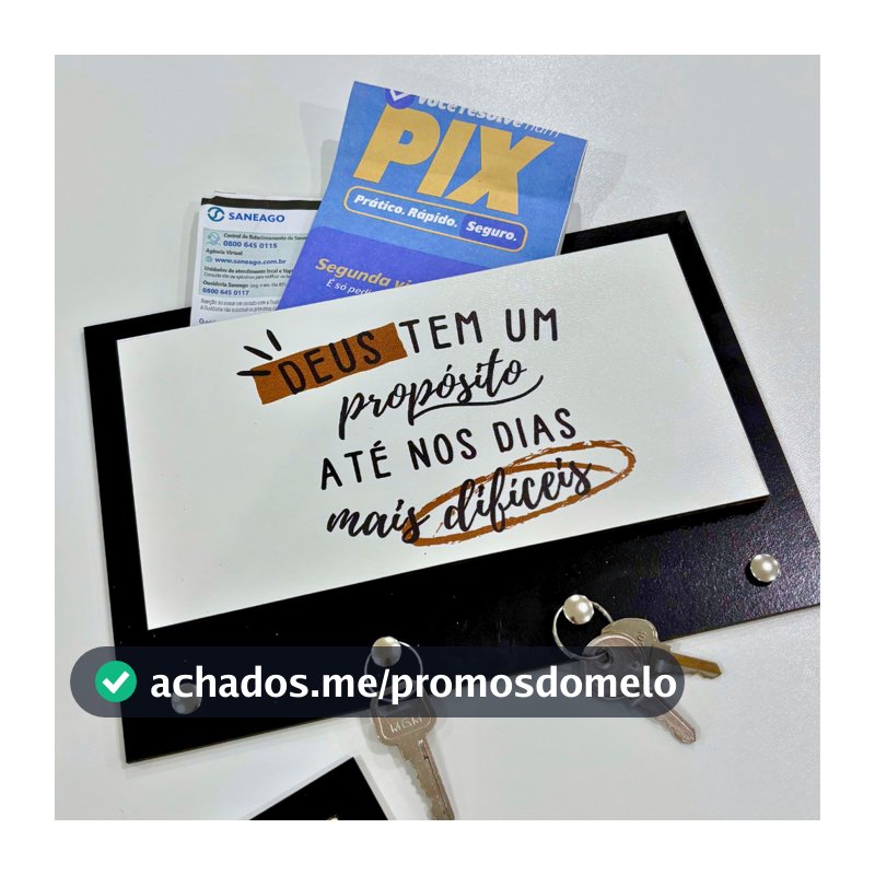 Porta Chave de Parede Sem Furo em Mdf Decorativo Preto Decorado  Casa com Porta Cartas 5 Ganchos