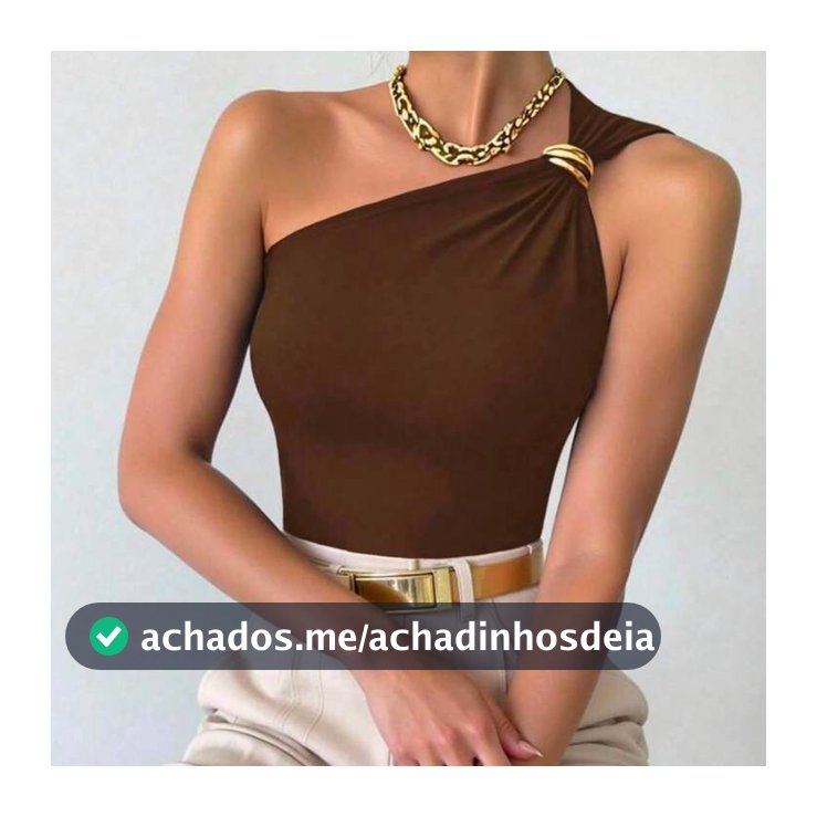 Blusa Feminina Nula Manga Fivela em Argola Tecido Suplex Premium Elegante Casual