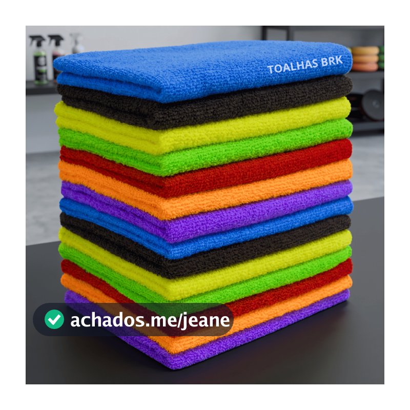 Kit 10 ou 05  Panos de Microfibra GIGANTE 40X60cm Estética Automotiva Premium Toque Suave Pano Mágico